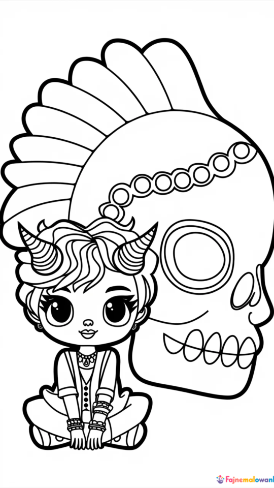 Kolorowanka Monster High dla dziewczynek do druku i zabawy