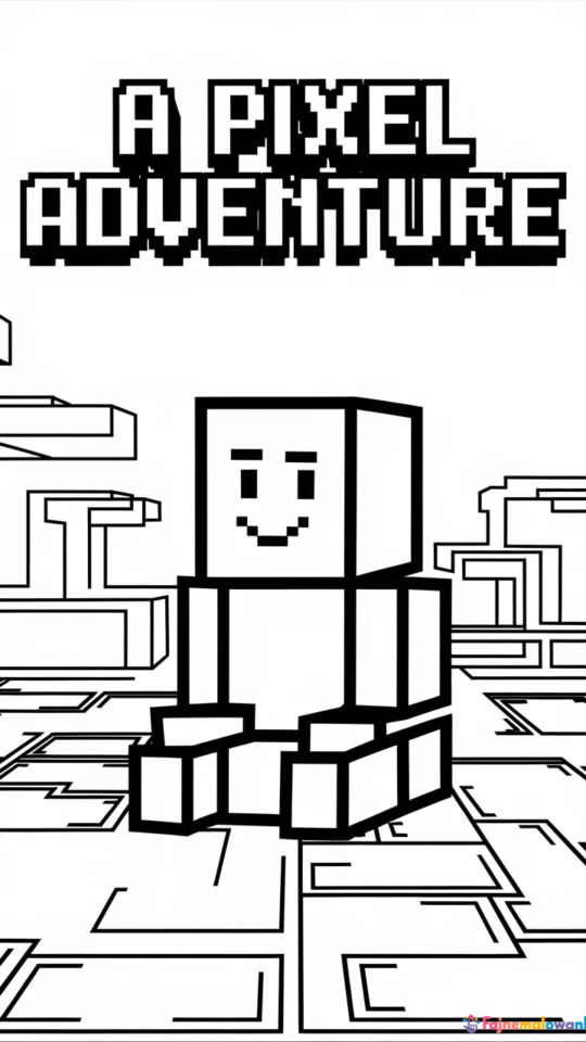 Kolorowanka Minecraft: Zombie do Druku dla Dzieci i Fanów