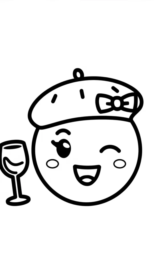 Kolorowanki Countryballs: Francja do Druku dla Dzieci i Dorosłych