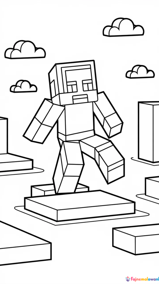 Kolorowanka Minecraft dla Dzieci – Strony do Druku i Kolorowania