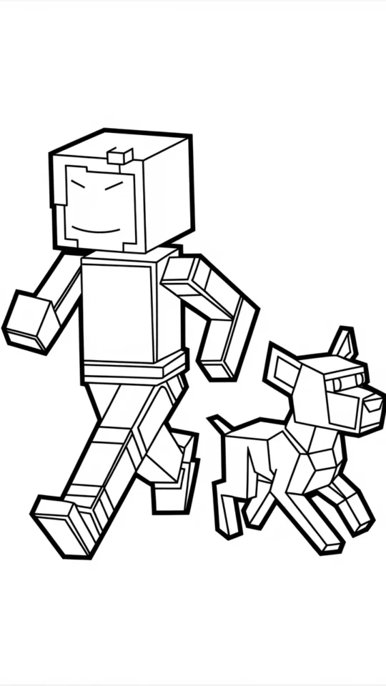 Kolorowanki Minecraft do pobrania i wydruku dla dzieci