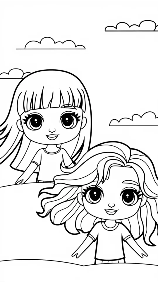 Kolorowanki do druku z postaciami Gacha Life dla dzieci