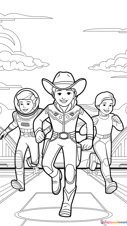 Kolorowanka z Bohaterami Toy Story do Druku dla Dzieci