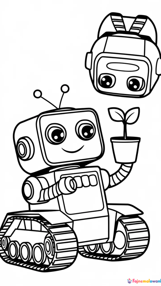 „Kolorowanki z Robotem Wall-E dla Dzieci do Druku”