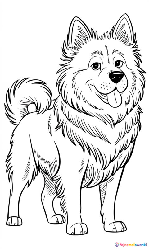 kolorowanka psa domowego do wydruku