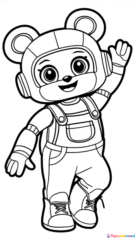 Kolorowanka Super Wings: Przygody Fruni Transformera