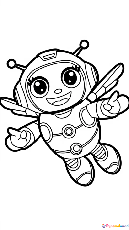 „Kolorowanka Dżetek Super Wings dla Przedszkolaków do Druku”