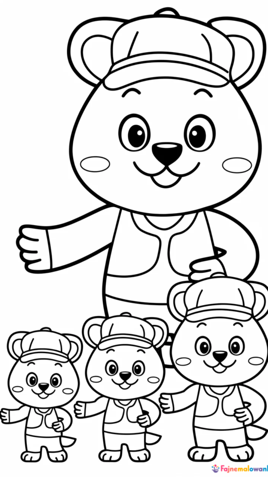 Kolorowanka Świnka Peppa na Wakacjach dla Dzieci do Druku