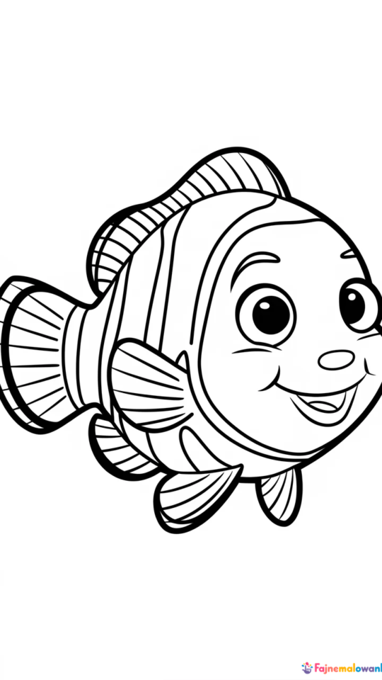 Kolorowanki do druku: Gdzie jest Nemo – przygody pod wodą
