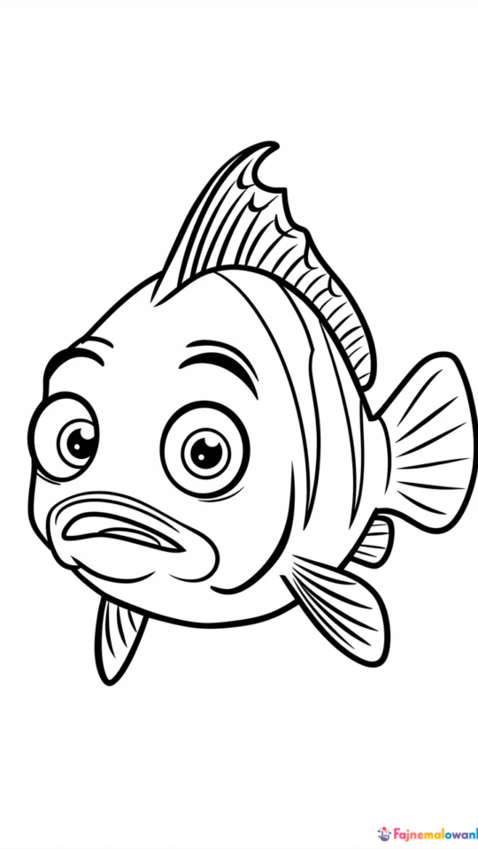 Kolorowanka Marlin z Gdzie jest Nemo do druku dla dzieci