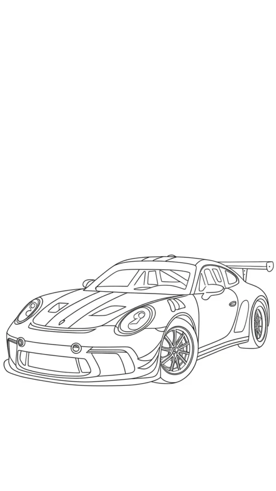 Kolorowanki do druku: Samochody Toyota Supra dla dzieci