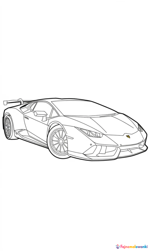 kolorowanka samochód sportowy do pokolorowania