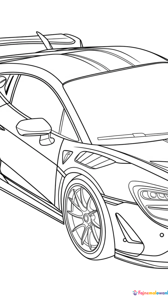 Kolorowanka Dodge Viper – Samochody do Druku dla Dzieci