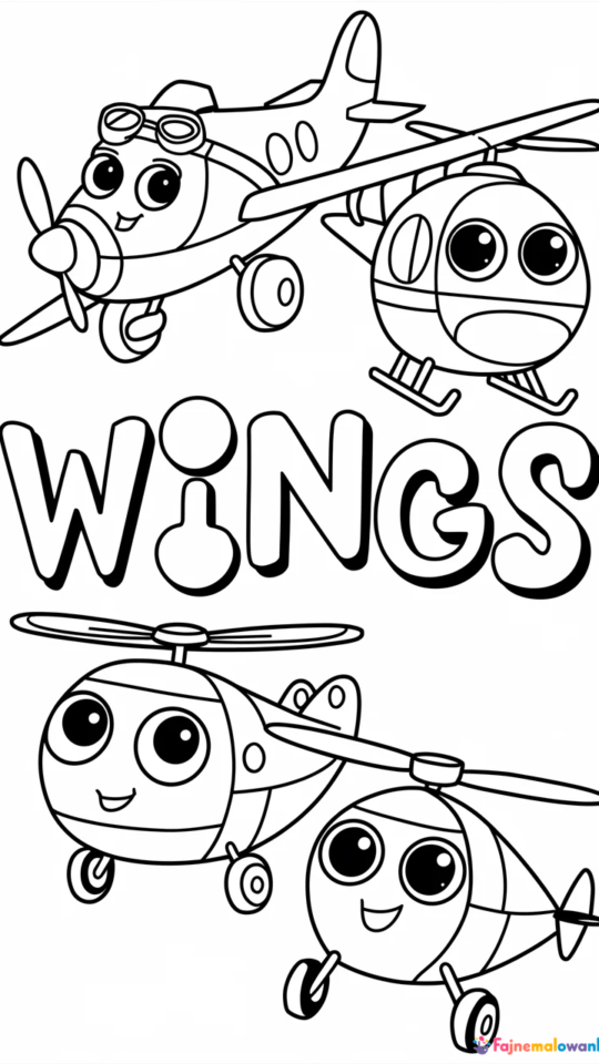 Kolorowanki Super Wings do wydruku dla dzieci do pobrania