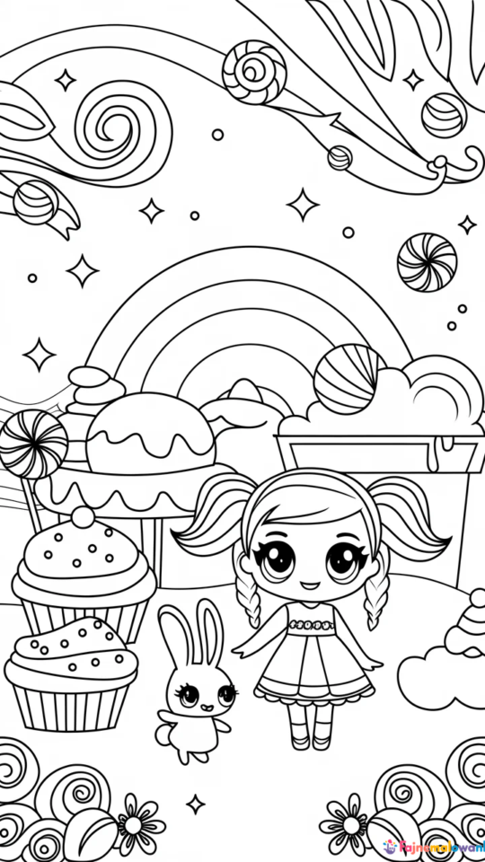 Urocze kolorowanki kawaii dla dzieci do druku i zabawy