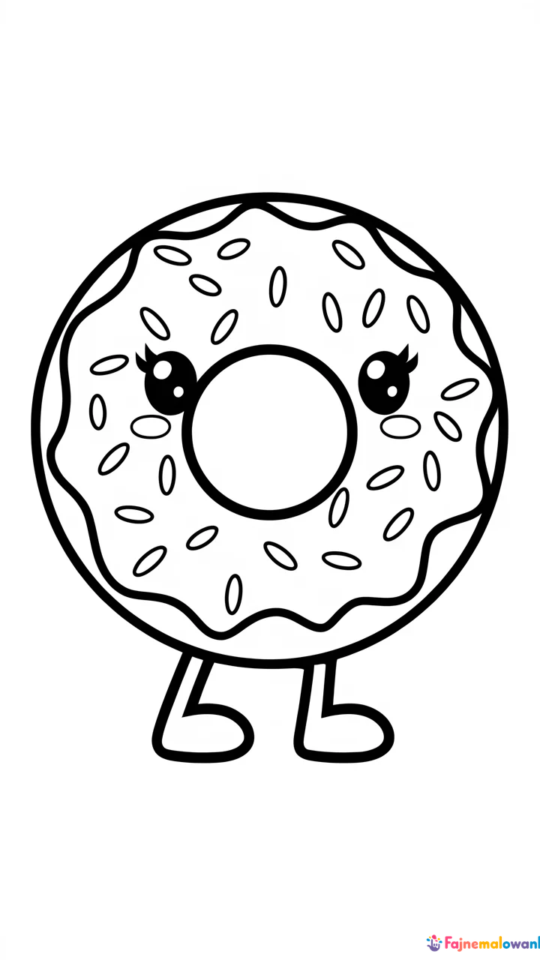 Kolorowanka z Donut Shopkins dla dzieci do druku i kolorowania
