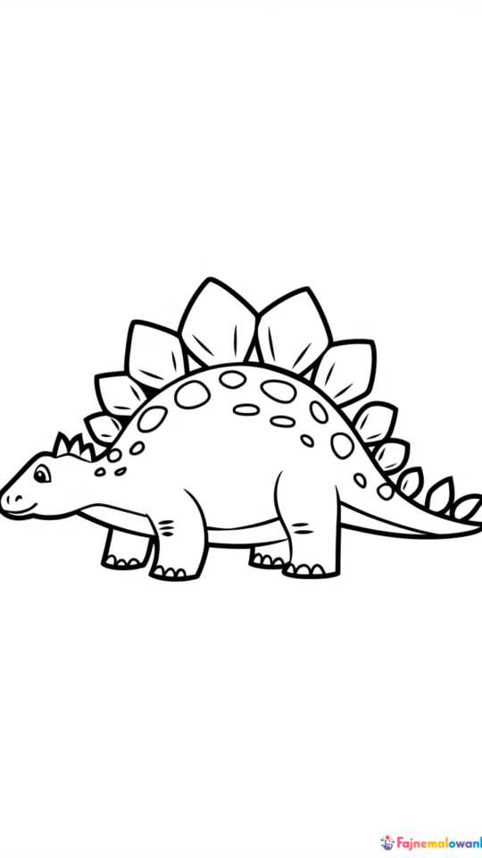 Kolorowanka dinozaury do druku dla dzieci – edukacyjna zabawa