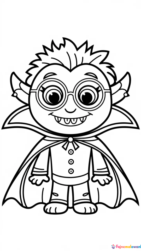Kolorowanka do druku: Minionki jako wampiry dla dzieci
