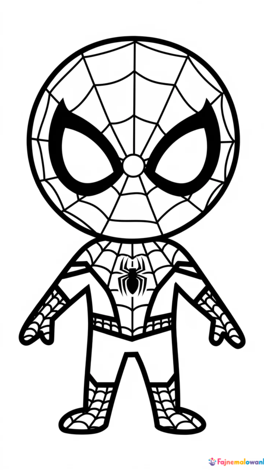 Kolorowanka z Spider-Manem dla dzieci do druku i malowania