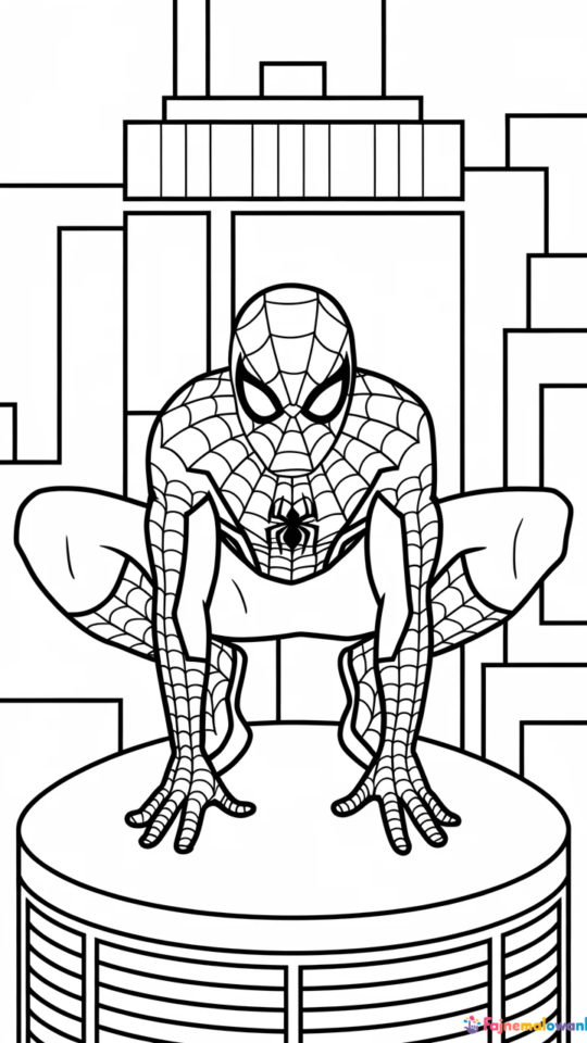 Kolorowanki z Spider-Manem dla chłopców – Superbohater do druku