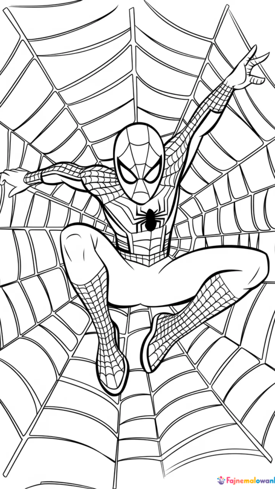Kolorowanka Spider-Man dla Dzieci – Superbohater do Druku