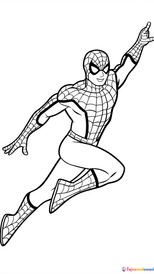 Kolorowanka Spider-Man dla chłopców – Superbohater do druku