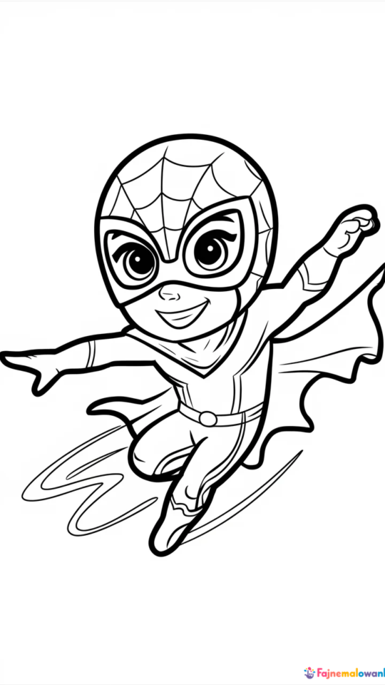 Kolorowanki do druku z przygodami Spidey dla dzieci