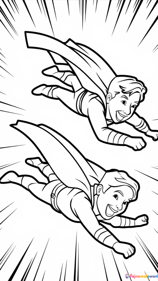 Kolorowanki Dragon Ball: Krillin i Gohan do druku dla dzieci