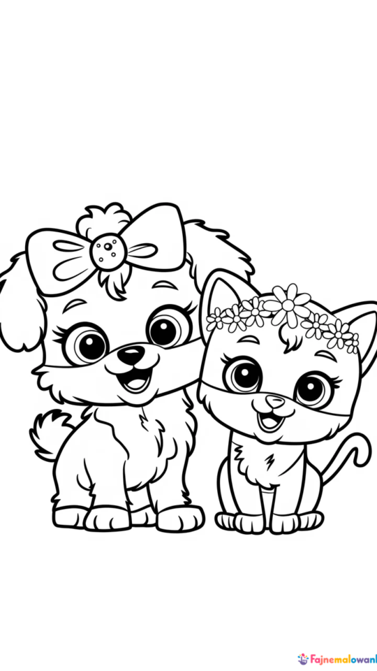 Kolorowanki do druku: Zwierzaki Littlest Pet Shop do pokolorowania