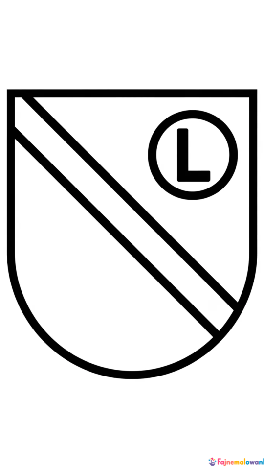 Kolorowanka dla dzieci: Legia Warszawa do druku i kolorowania