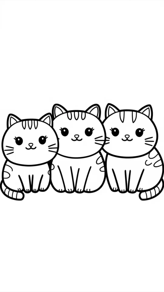 Kolorowanka z kotem Pusheen dla dzieci do druku i kolorowania
