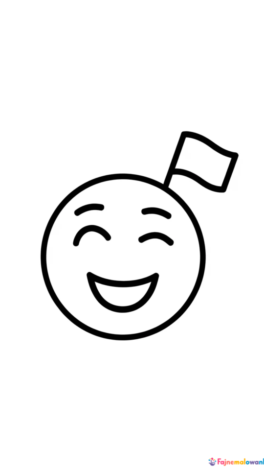 Kolorowanka do wydruku: Countryball dla dzieci i dorosłych