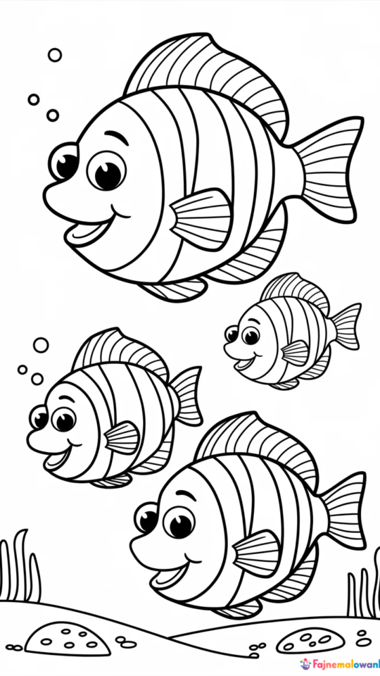 Kolorowanka do druku: Gdzie jest Nemo dla dzieci do pobrania
