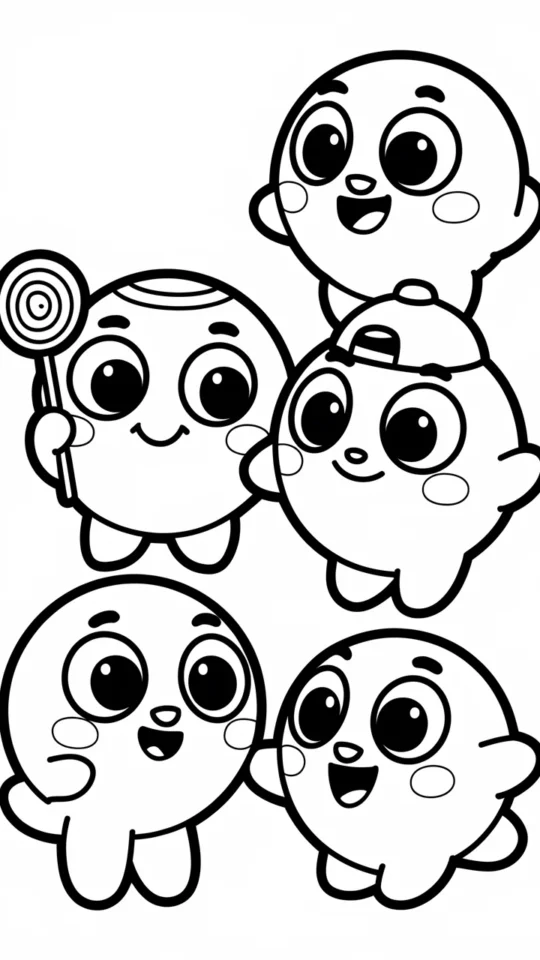 Kolorowanka do druku: Postacie Angry Birds do pokolorowania