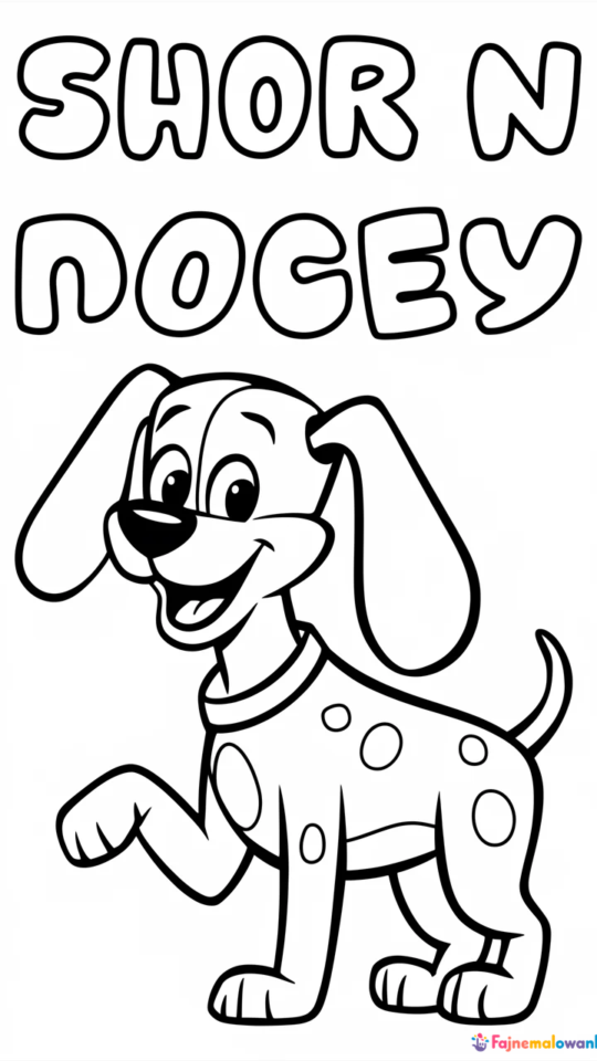 Kolorowanki z psami: Scooby Doo do druku dla dzieci