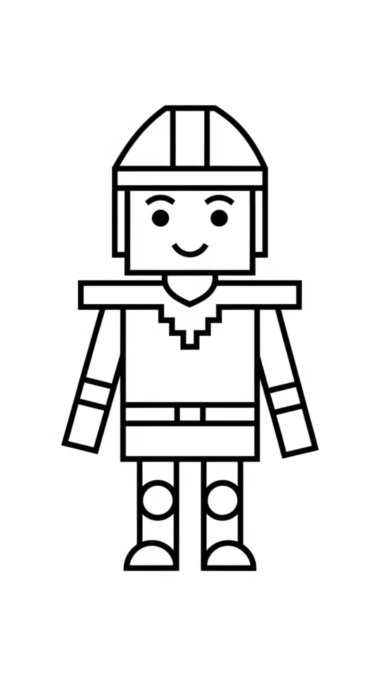 „Darmowa kolorowanka Minecraft: Wiedźma do druku dla dzieci”