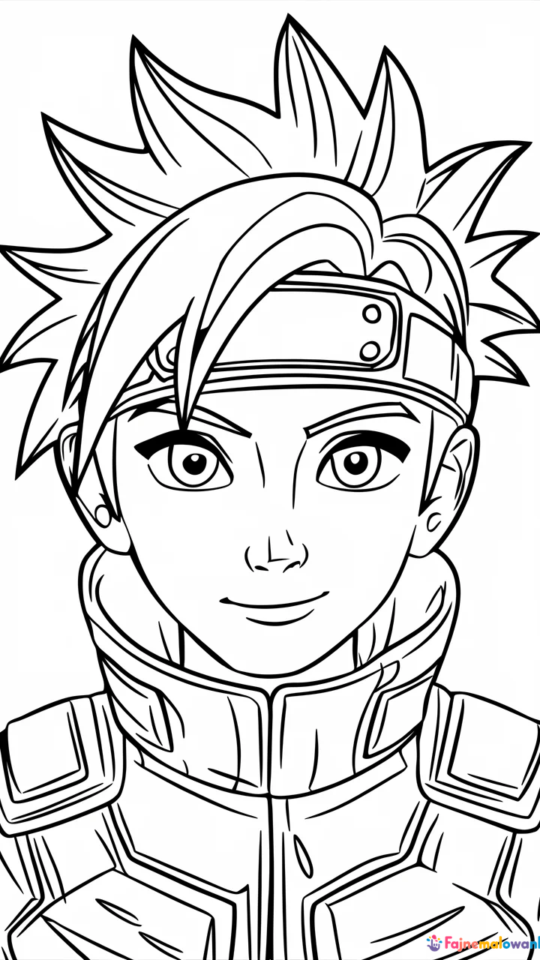Kolorowanki z Naruto Uzumaki do druku dla dzieci i fanów