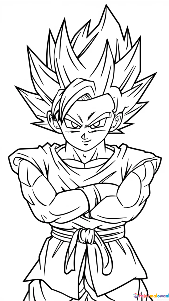 Kolorowanki do druku: Smocze Kule Dragon Ball dla dzieci