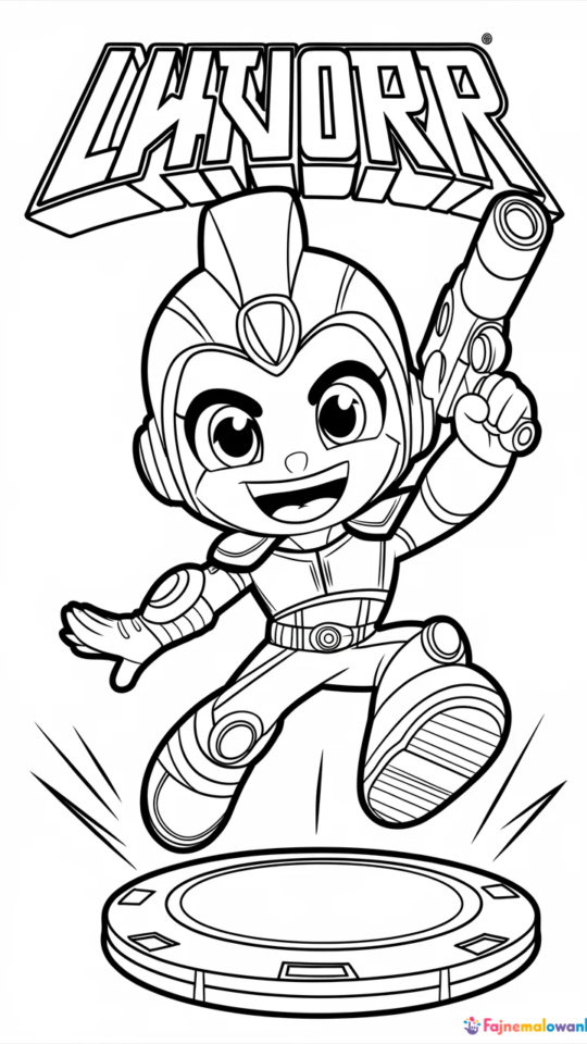 Kolorowanka dla dzieci: Przygody Skylanders do druku