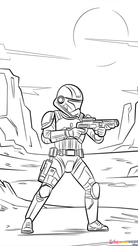 Kolorowanki Star Wars Battlefront dla fanów galaktycznych bitew