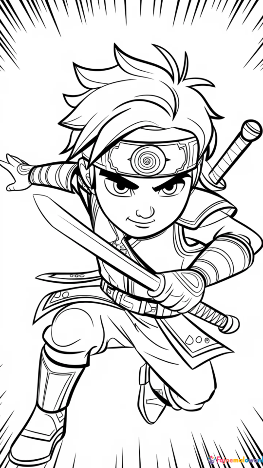 Kolorowanki do druku: Fortnite i Naruto dla dzieci