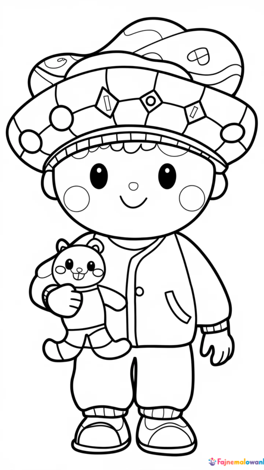 Kolorowanka: Wojowniczka Avatar do Druku dla Dzieci i Dorosłych