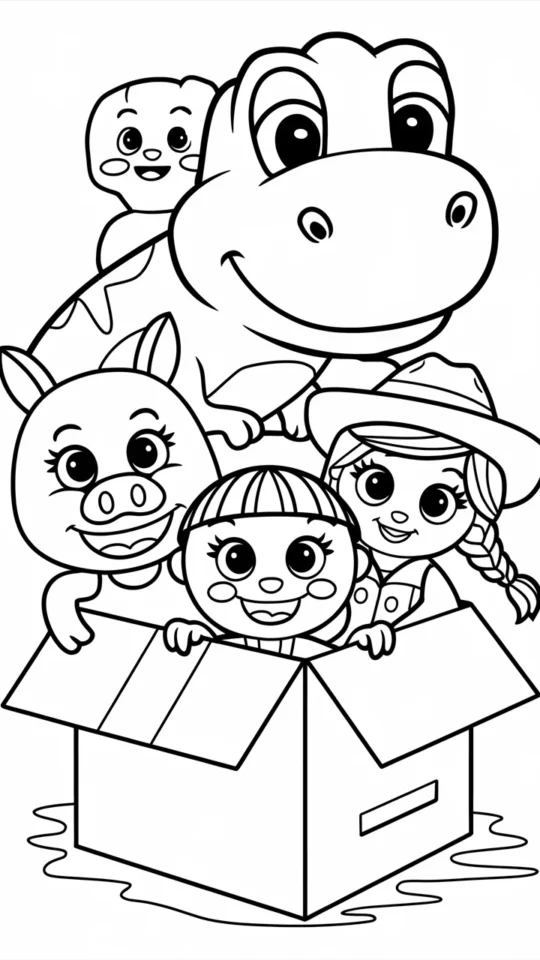 „Kolorowanki Toy Story dla dzieci do druku i malowania”