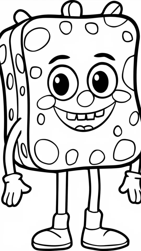 Kolorowanka SpongeBob i Gacuś do druku za darmo dla dzieci