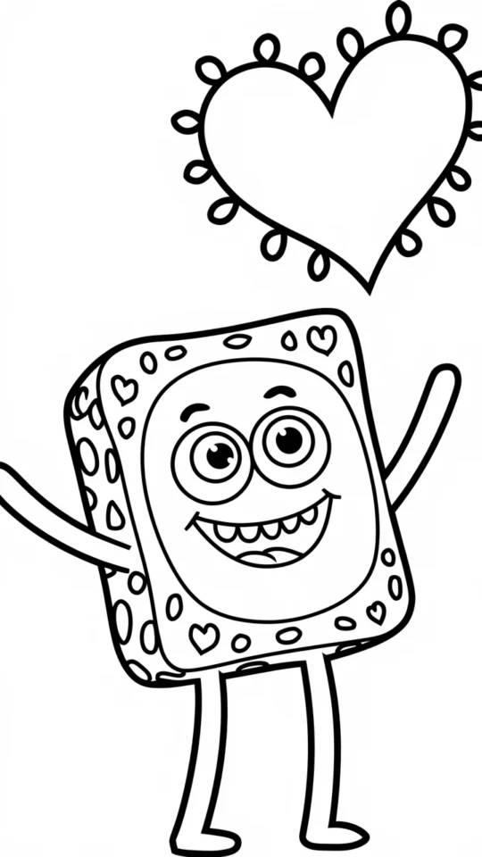 Kolorowanka: Przygody SpongeBoba i Gacusia do Druku