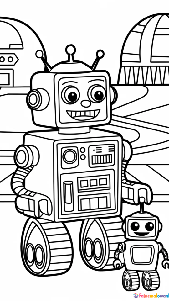 Darmowe kolorowanki roboty dla dzieci do druku i zabawy