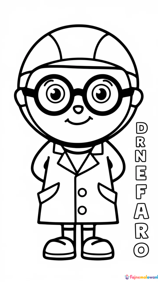 Kolorowanka Minionki: Dr Nefario do Druku dla Dzieci
