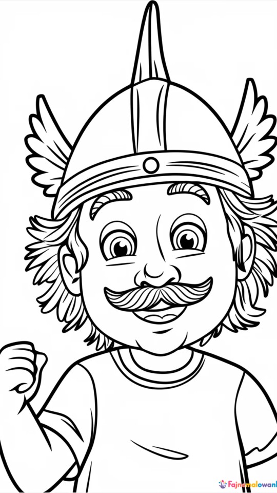 Kolorowanka Asterix dla dzieci – przygody galijskiego bohatera