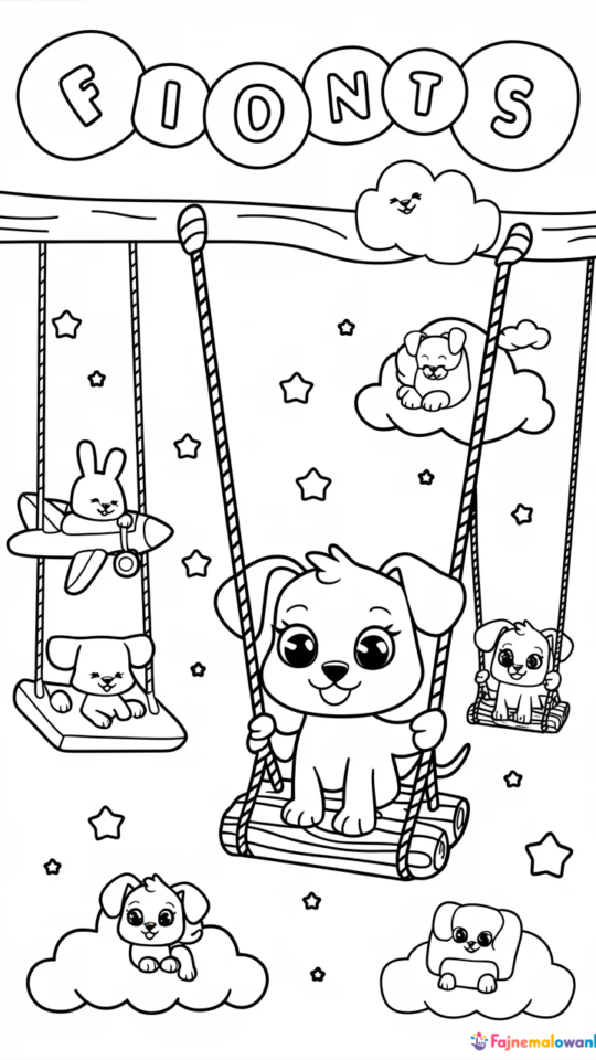 Kolorowanki do druku z Cinnamoroll dla dzieci do pobrania